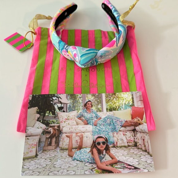 LELE SADOUGHI X LILLY PULITZER Rainforest Retreat Slim Knotted Headband - Picture 2 of 10